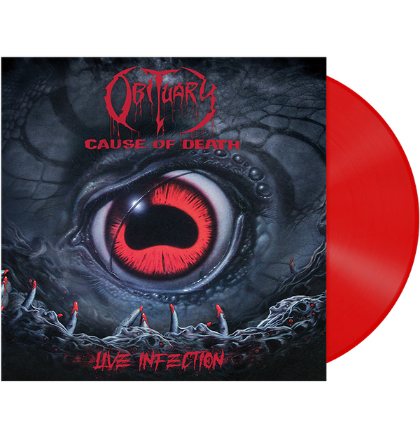 OBITUARY - 'Cause Of Death - Live Infection' Blood Red LP
