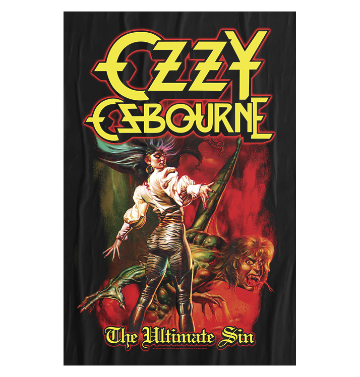 OZZY OSBOURNE - 'The Ultimate Sin' Flag