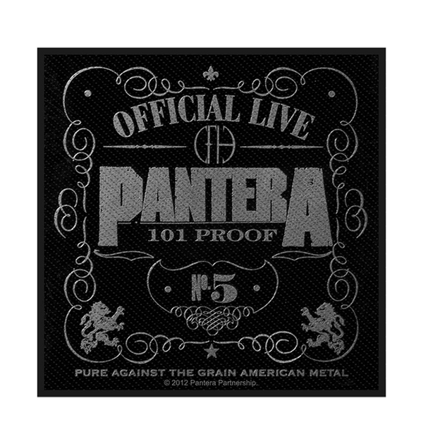 PANTERA - 'Official Live: 101 Proof' Patch