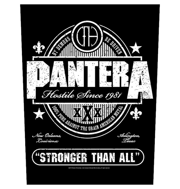 PANTERA - 'Stronger Than All' Back Patch