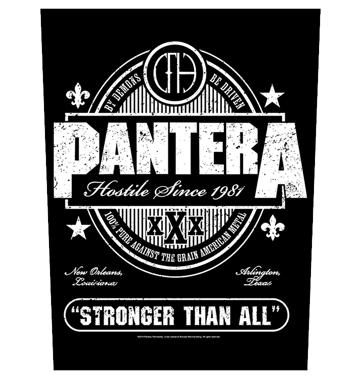 PANTERA - 'Stronger Than All' Back Patch
