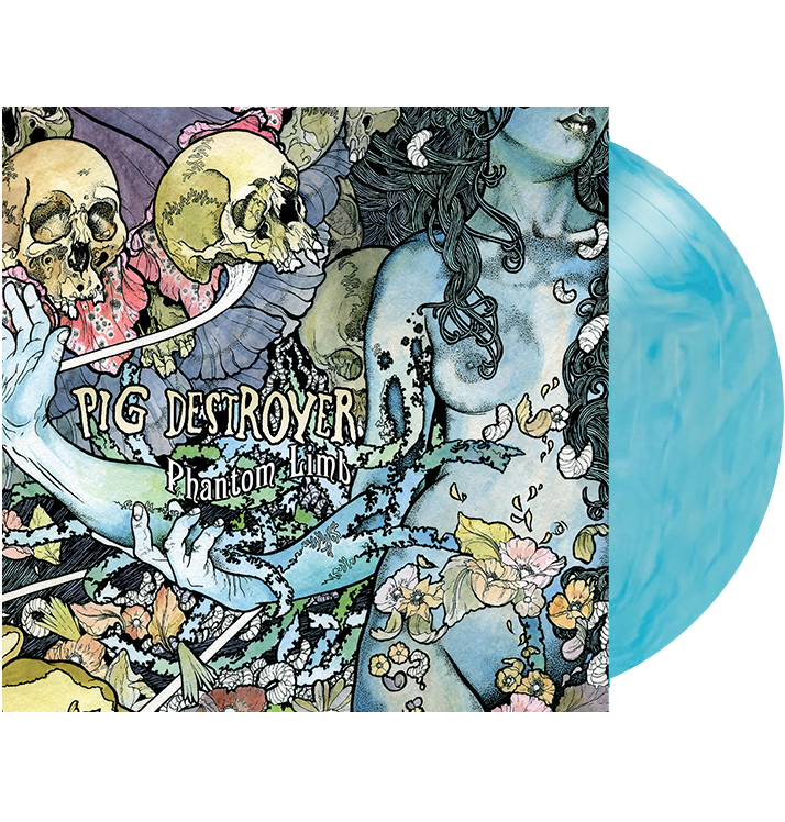 PIG DESTROYER - 'Phantom Limb' Blue Smoke LP (Clear/Blue Smoke)