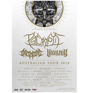 PSYCROPTIC - 'Australian Tour 2018' A3 Poster