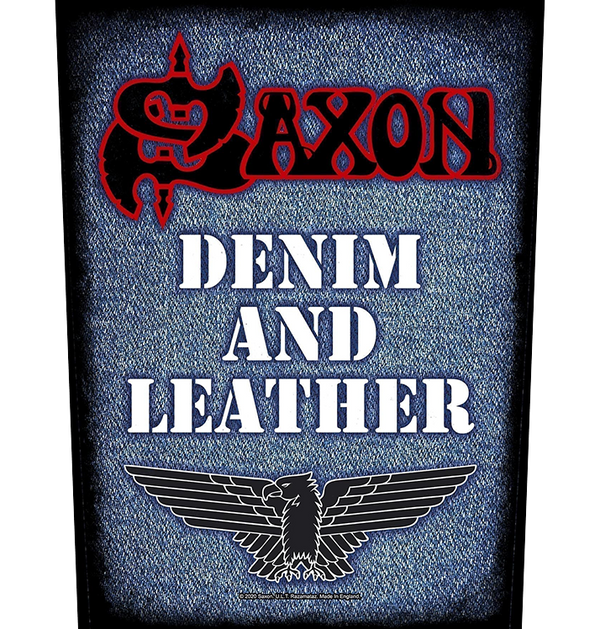 SAXON - 'Denim & Leather' Back Patch