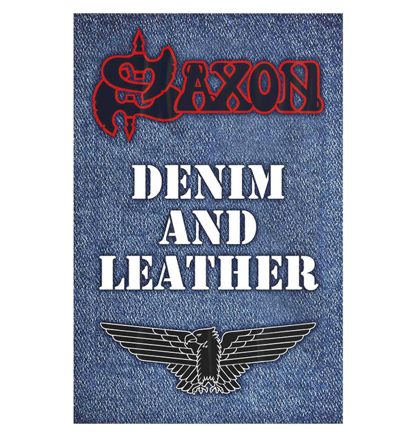 SAXON - 'Denim & Leather' Flag