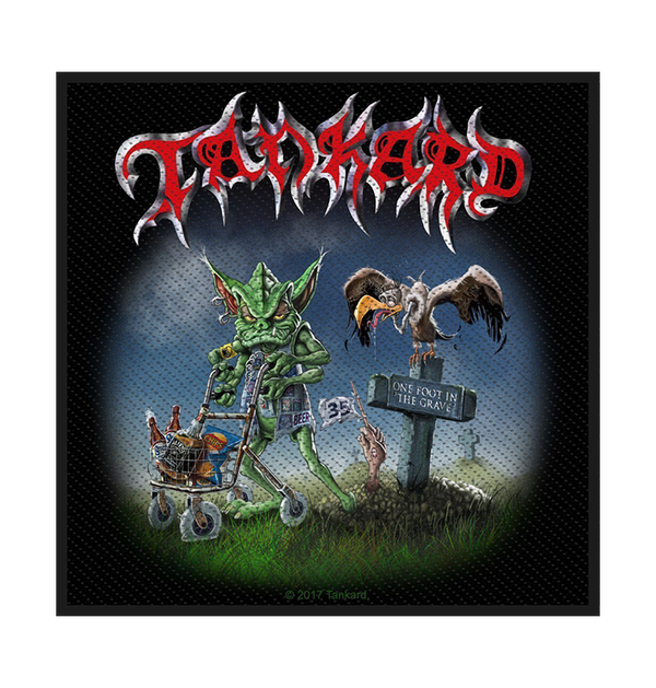 TANKARD - 'One Foot in the Grave' Patch