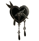 TATT2ANDREA - 'Bleeding Heart' Metal Pin