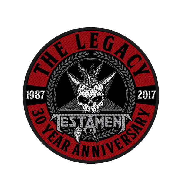 TESTAMENT - 'The Legacy 30 Year Anniversary' Patch