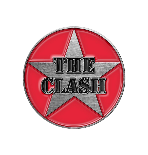 THE CLASH - 'Military Logo' Metal Pin