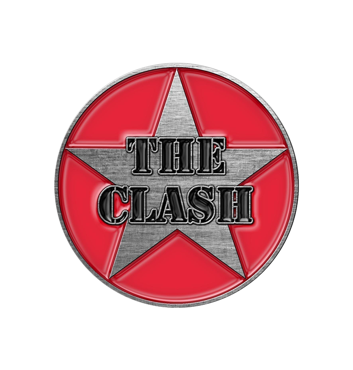 THE CLASH - 'Military Logo' Metal Pin