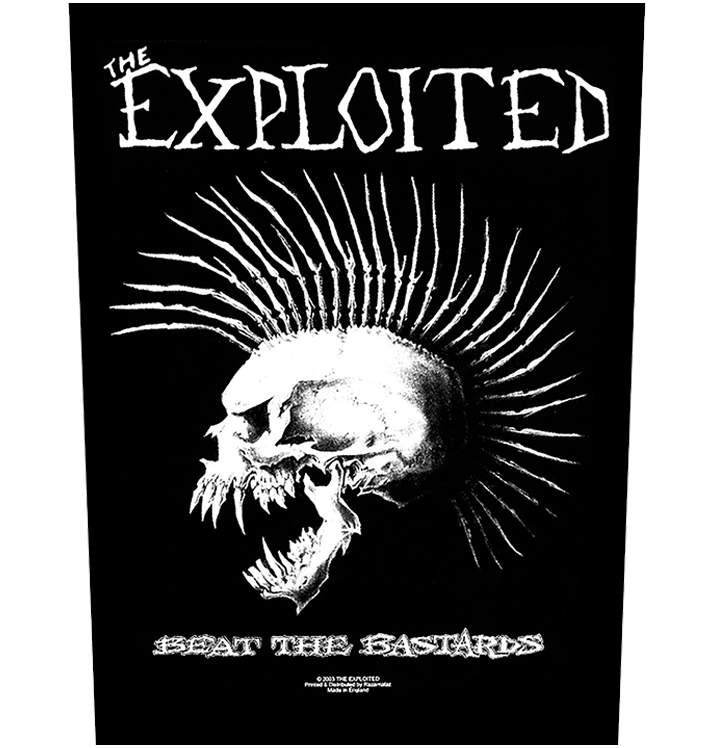 THE EXPLOITED - 'Beat The Bastards' Back Patch