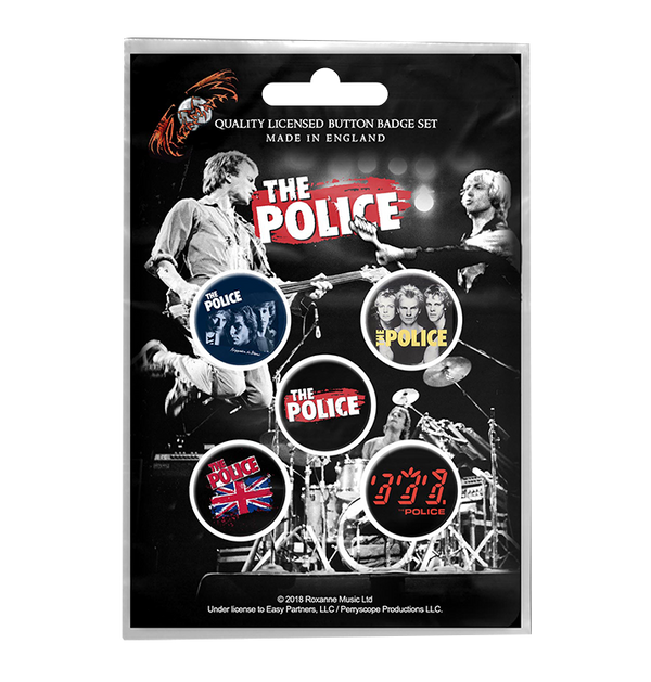 THE POLICE - 'Various' Badge Set