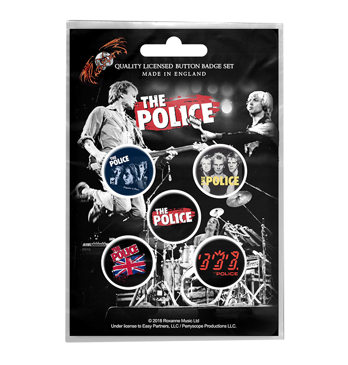 THE POLICE - 'Various' Badge Set