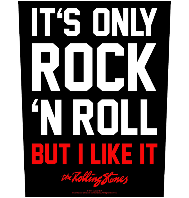THE ROLLING STONES - 'It's Only Rock 'n' Roll' Back Patch