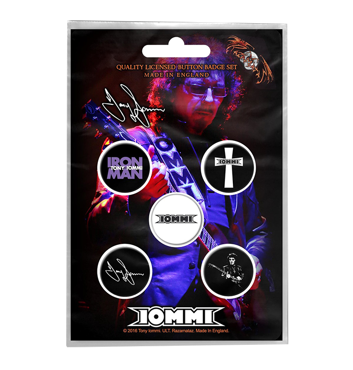 TONY IOMMI - 'Iommi' Badge Set