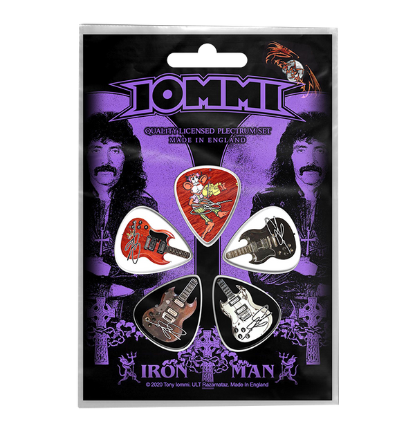 TONY IOMMI - 'Iron Man' Guitar Pick Set