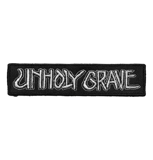 UNHOLY GRAVE - 'Logo' Patch (White)