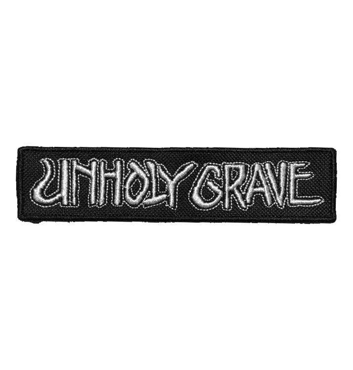 UNHOLY GRAVE - 'Logo' Patch (White)