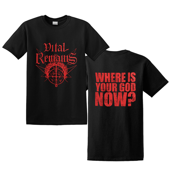 VITAL REMAINS - 'Where Is Your God Now' T-Shirt