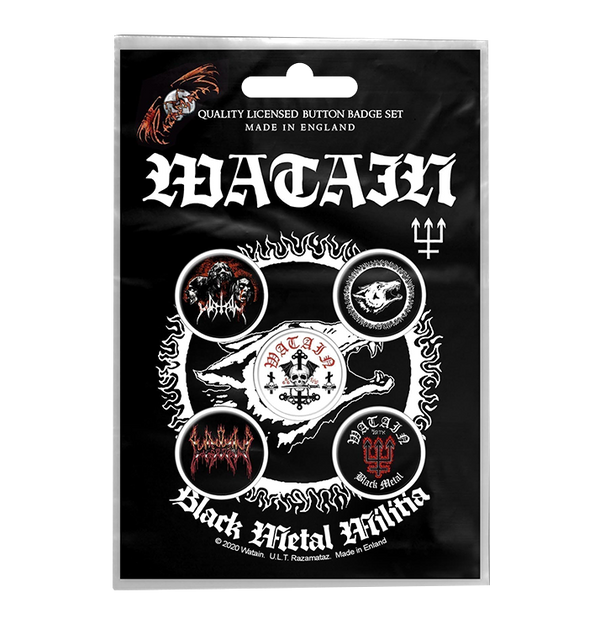 WATAIN - 'Black Metal Militia' Badge Set