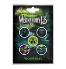 WEDNESDAY 13 - 'Necrophaze' Badge Set