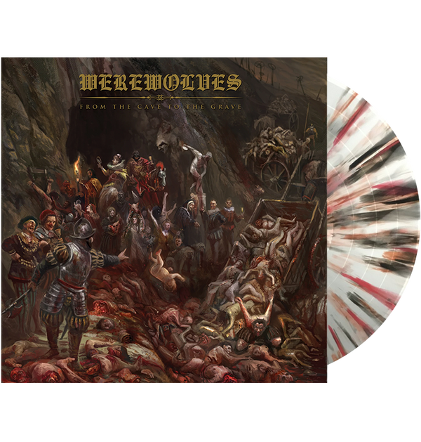 WEREWOLVES - 'From The Cave To The Grave' Silver Splatter LP