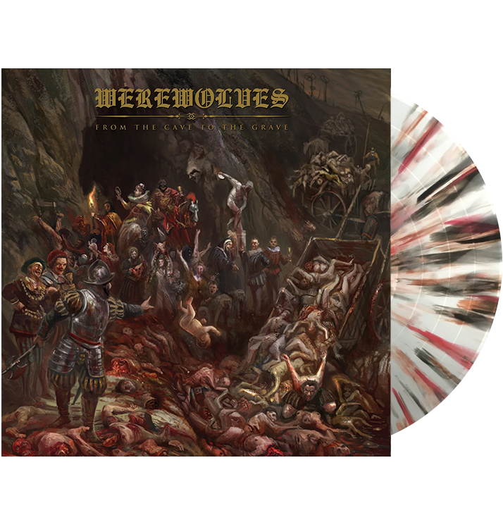 WEREWOLVES - 'From The Cave To The Grave' Silver Splatter LP